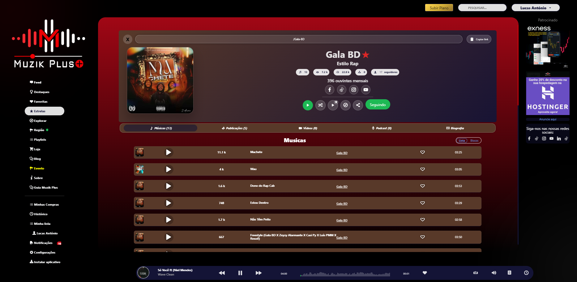 Desenvolvimento e Lançamento da Plataforma Muzik Plus AO