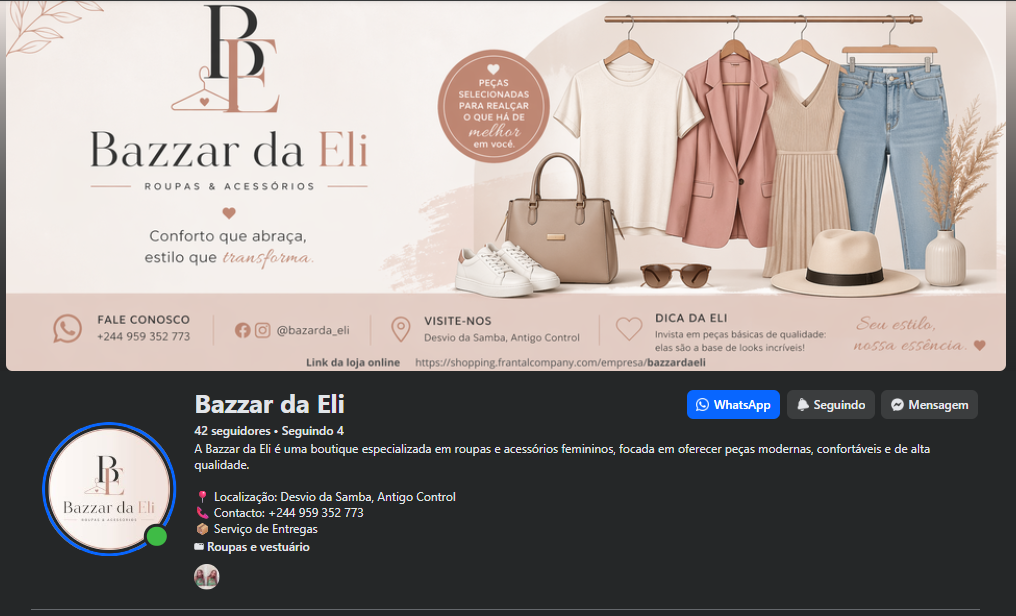 Digital + Tráfego Pago para Loja de Moda Feminina – Bazzar da Eli
