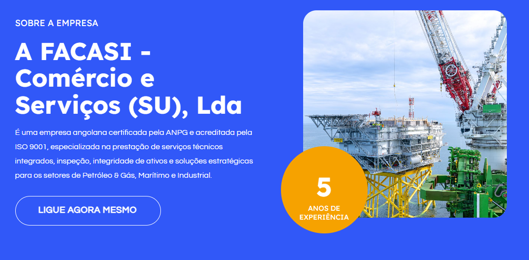 Website para Empresa de Petróleo Facasi